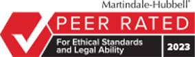 Martindale-Hubbell | AV | Preeminent | Peer Rated for Ethical Standards and Legal Ability | 2023